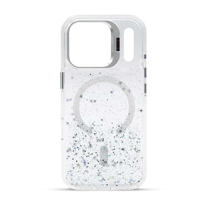 Futrola MAGSAFE GLITTER 2 za Iphone 17 Pro bela