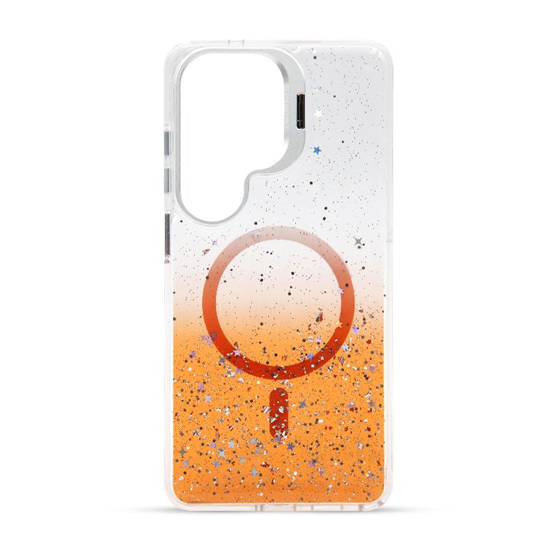 Futrola MAGSAFE GLITTER 2 za Samsung S26 Ultra narandzasta