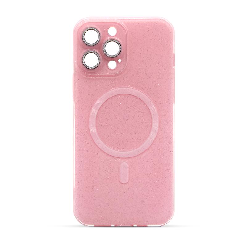 Futrola MAGSAFE GLITTER za Iphone 13 Pro Max pink