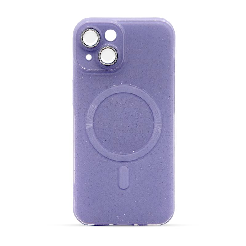 Futrola MAGSAFE GLITTER za Iphone 14 light purple