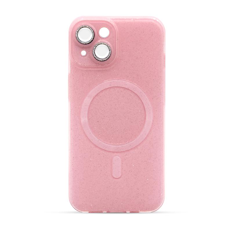 Futrola MAGSAFE GLITTER za Iphone 14 pink