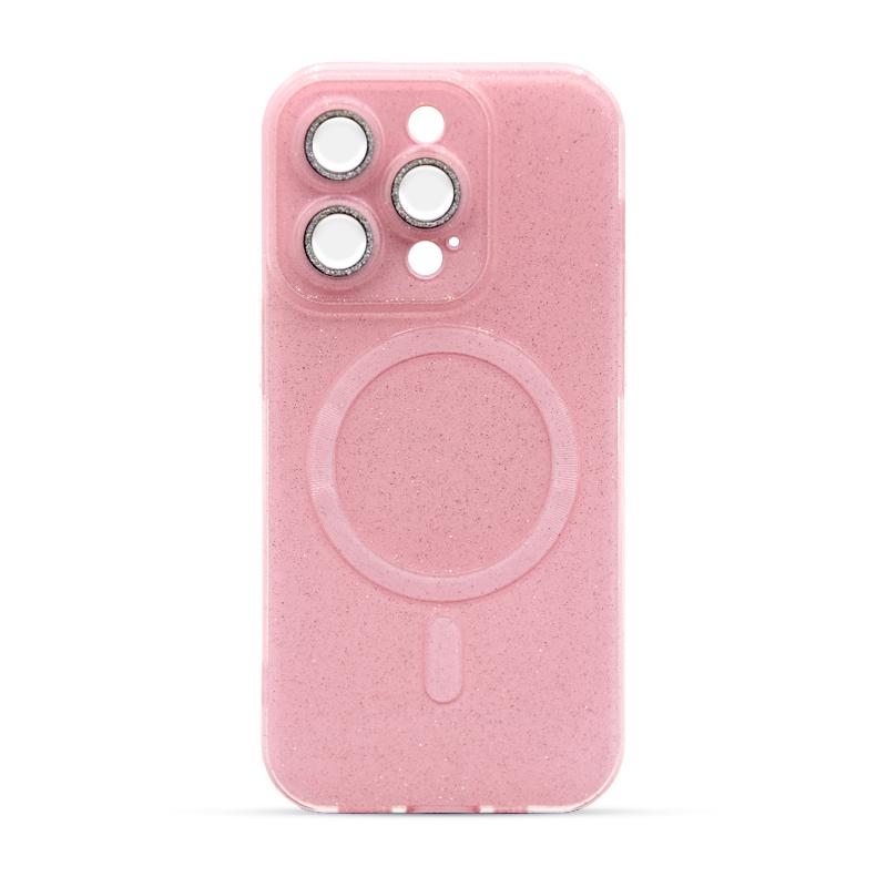 Futrola MAGSAFE GLITTER za Iphone 14 Pro pink