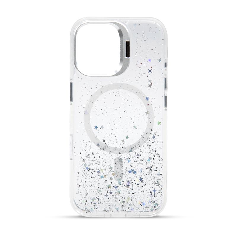 Futrola MAGSAFE GLITTER 2 za Iphone 17 bela