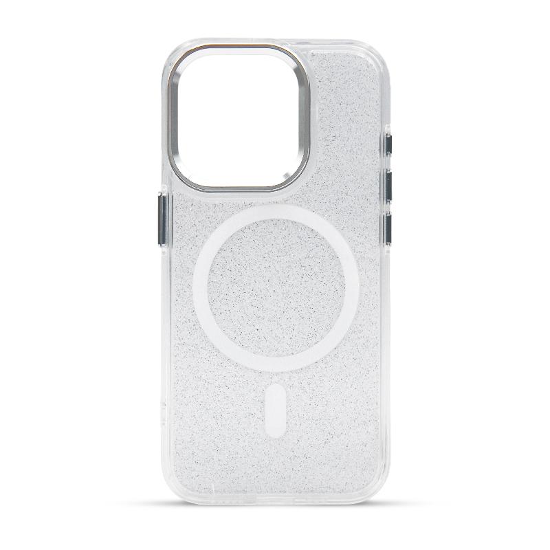 Futrola MAGSAFE SPARKLE za Iphone 15 Pro bela