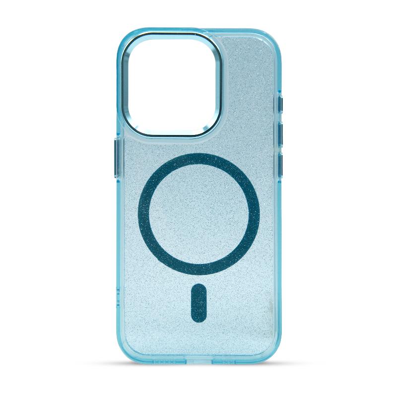 Futrola MAGSAFE SPARKLE za Iphone 15 Pro plava