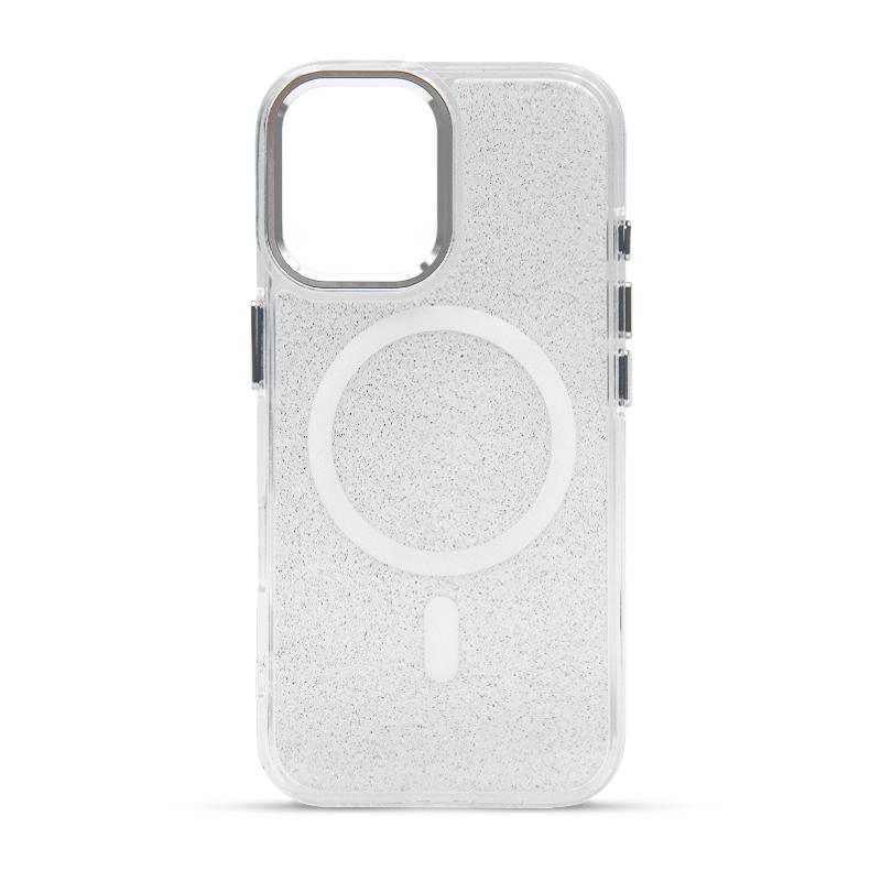 Futrola MAGSAFE SPARKLE za Iphone 16 bela
