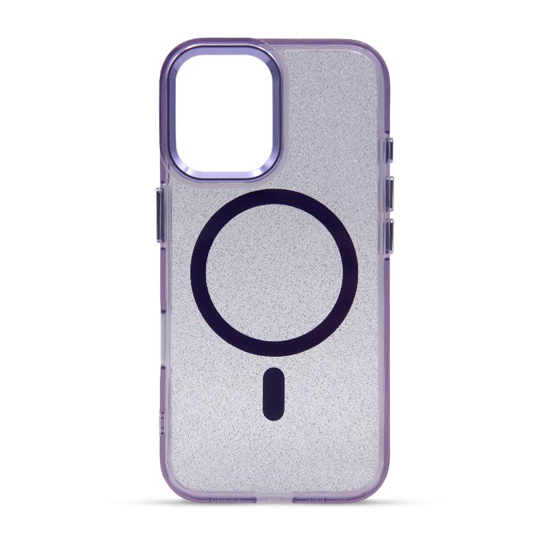 Futrola MAGSAFE SPARKLE za Iphone 16 ljubicasta