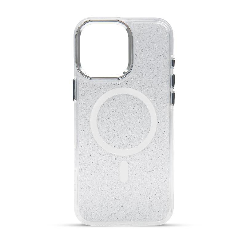 Futrola MAGSAFE SPARKLE za Iphone 16 Pro Max bela