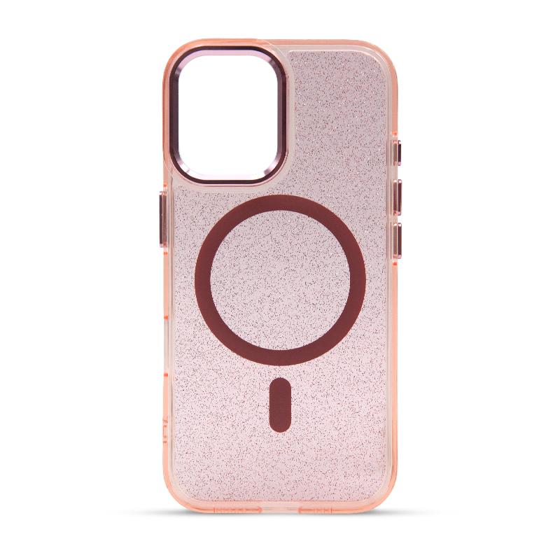 Futrola MAGSAFE SPARKLE za Iphone 16 roze
