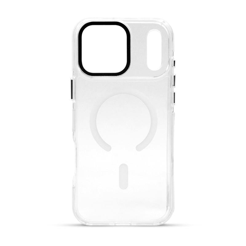 Futrola MAGSAFE TRANSPARENT za Iphone 17 Pro Max bela