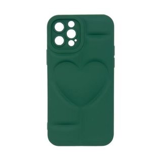 Futrola MATTE HEART za Iphone 12 Pro zelena