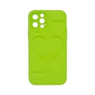 Futrola MATTE HEART za Iphone 12 Pro svetlo zelena
