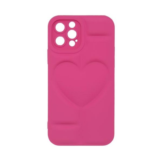 Futrola MATTE HEART za Iphone 12 Pro pink