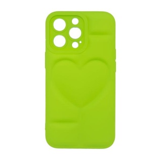 Futrola MATTE HEART za Iphone 13 Pro svetlo zelena