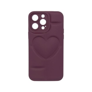 Futrola MATTE HEART za Iphone 14 Pro Max brown