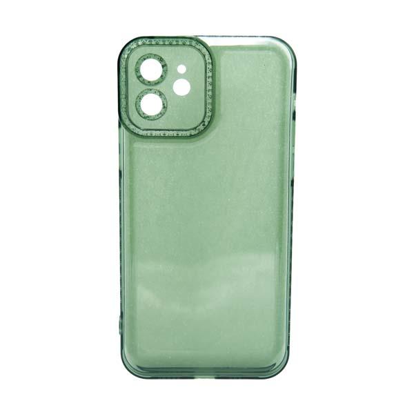 Futrola TRANSPARENT COLOR za Iphone 12 zelena