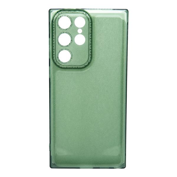 Futrola TRANSPARENT COLOR za Samsung S22 Ultra zelena