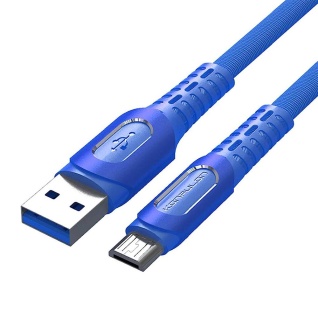 USB Cable KONFULON DC28 Micro 1M 2.4A plava