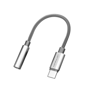USB Cable KONFULON Z18 Type-C to 3.5mm music AUX 0.1M crna