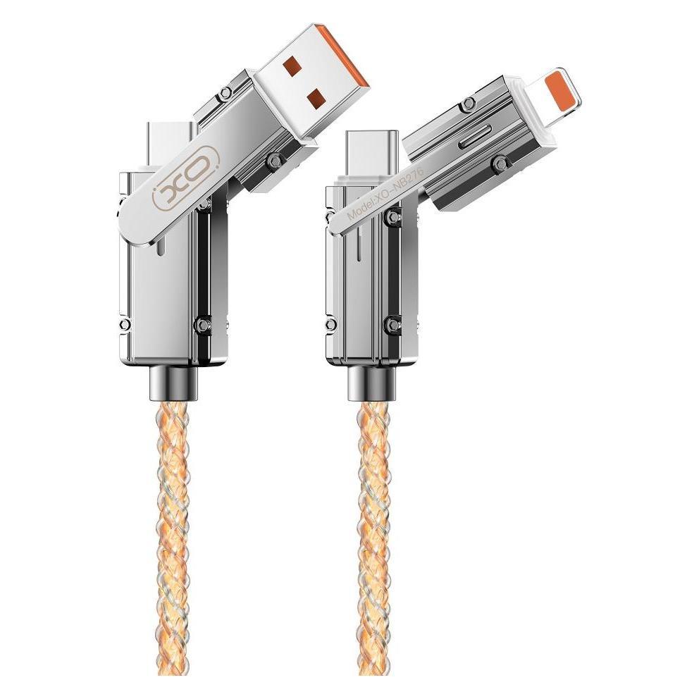 USB kabl XO 4-in-1 data sivi