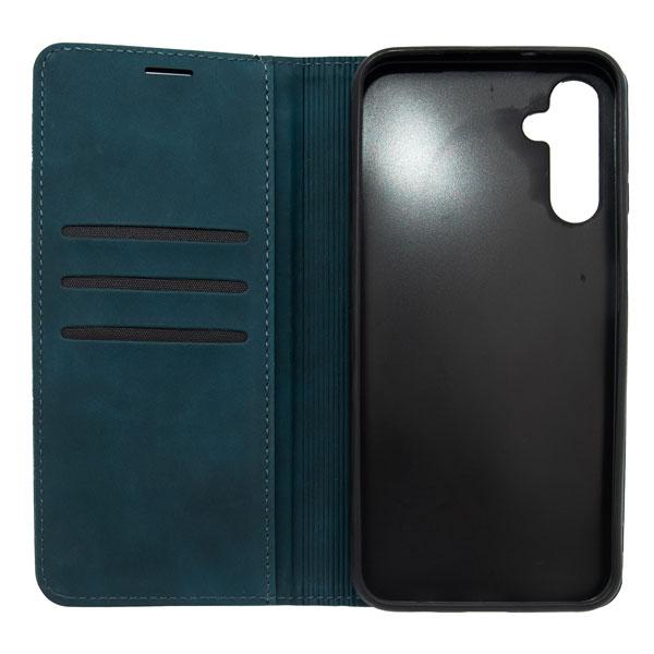Futrola LEATHER RETRO FLIP za Samsung A14 blue