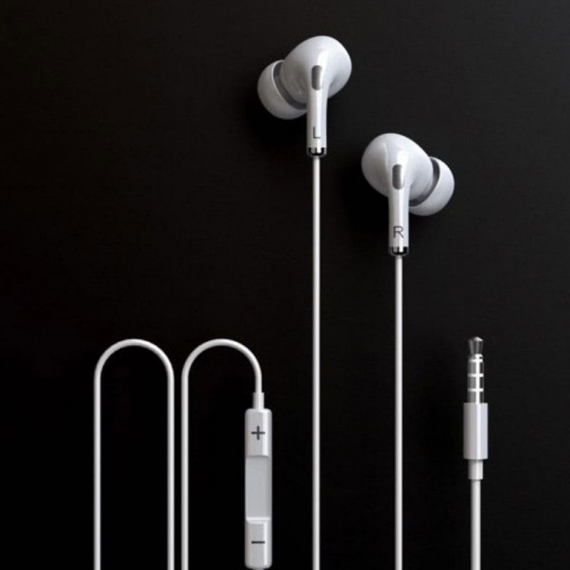 Earphone KONFULON IN23 3.5mm 1.2M bela