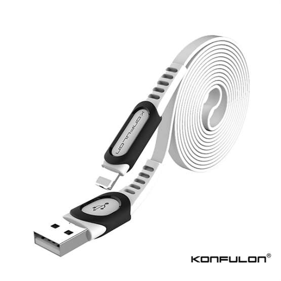 USB Cable KONFULON DC02 Iphone 1M 2.4A bela