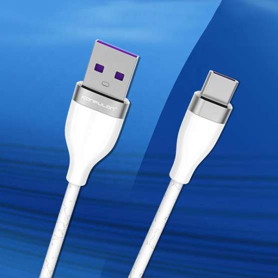 USB Cable KONFULON S84 Type-C 1M 3.1A bela