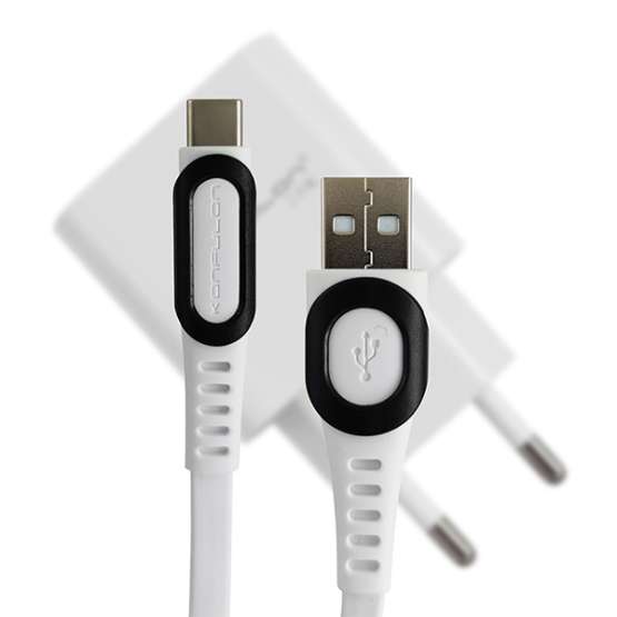 USB Cable KONFULON DC03 Type-C 1M 2.4A bela
